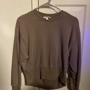 Brown Women’s Cropped Athletic Sweatshirt